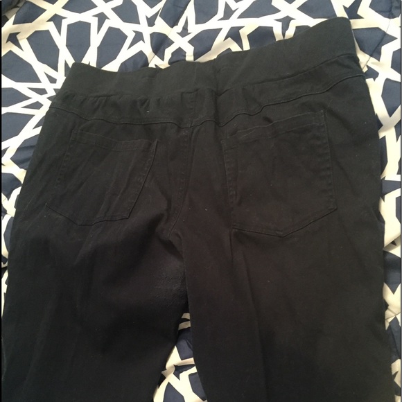 Maternity Navy Wide Leg Flare with knit waistband - Picture 2 of 2